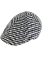 Black & White Houndstooth Duckbill Classic Ivy Cap Hat