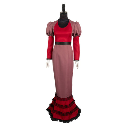 Free Shipping For_azbin Hotel TV Rosie Women Pink Dress Party Carnival Halloween Cosplay Costume