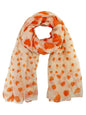 Heart Print Sheer Summer Scarf