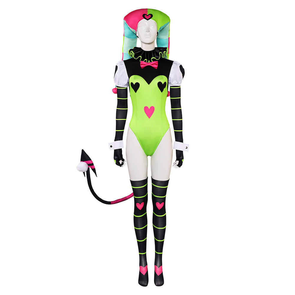 Free Shipping For_elluva Boss Hazbin Hotel TV Fizzarolli Women Green Outfit Party Carnival Halloween Cosplay Costume