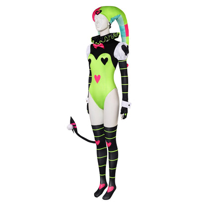 Free Shipping For_elluva Boss Hazbin Hotel TV Fizzarolli Women Green Outfit Party Carnival Halloween Cosplay Costume