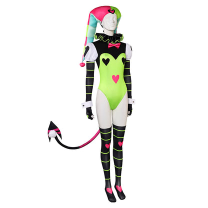 Free Shipping For_elluva Boss Hazbin Hotel TV Fizzarolli Women Green Outfit Party Carnival Halloween Cosplay Costume