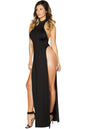 Free Shipping For High Slit Maxi Length Halter Dress