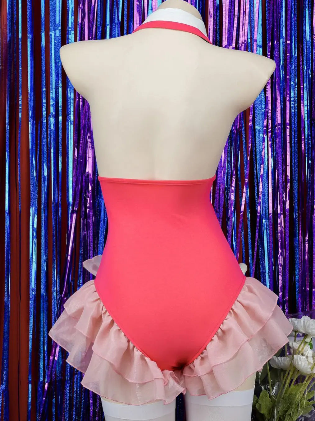 Free Shipping For 'hoshi no eye' Anime Girl Bunny Pink Bodysuit