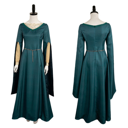 Free Shipping For_ouse of the Dragon TV Alicent Hightower Women Green Dress Outfits Cosplay Costume