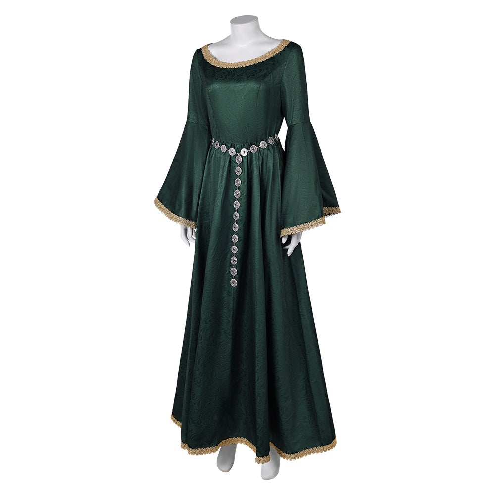 Free Shipping For_ouse of the Dragon TV Alicent Hightower Women Green Dress Party Carnival Halloween Cosplay Costume