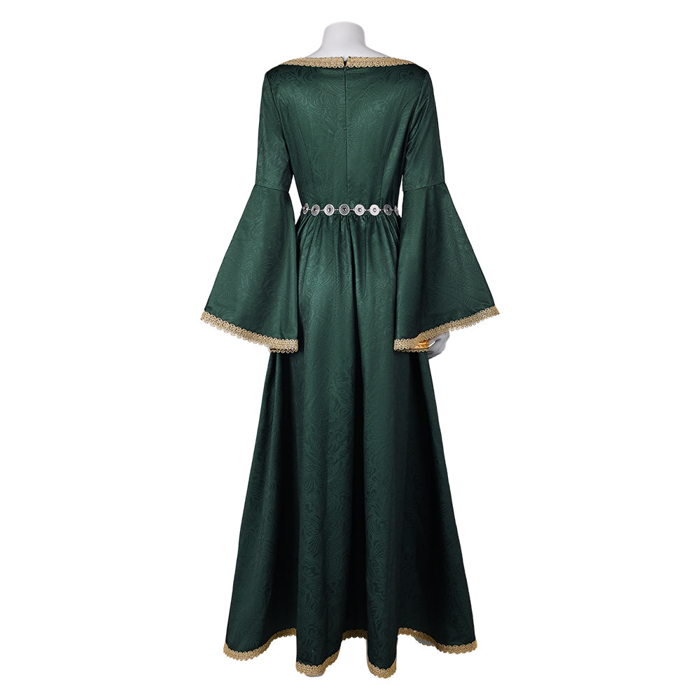 Free Shipping For_ouse of the Dragon TV Alicent Hightower Women Green Dress Party Carnival Halloween Cosplay Costume