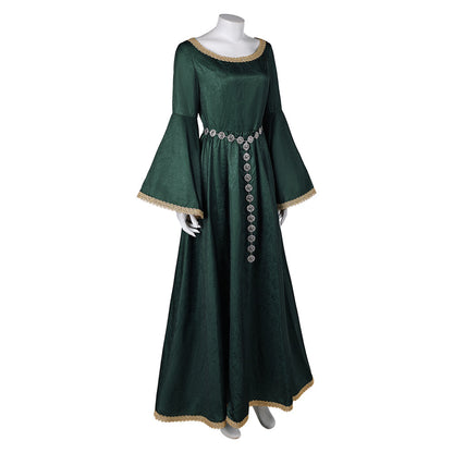 Free Shipping For_ouse of the Dragon TV Alicent Hightower Women Green Dress Party Carnival Halloween Cosplay Costume