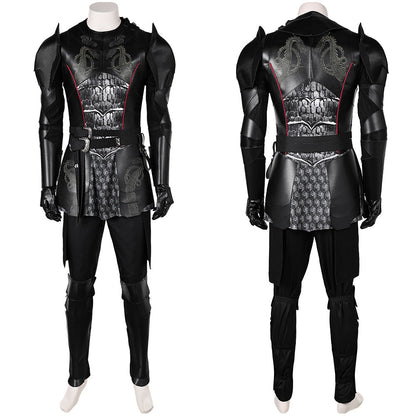 Free Shipping For_ouse of the Dragon TV Daemon Targaryen Black Leather Outfit Party Carnival Halloween Cosplay Costume