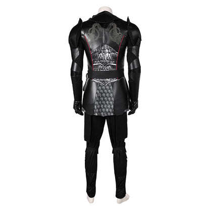 Free Shipping For_ouse of the Dragon TV Daemon Targaryen Black Leather Outfit Party Carnival Halloween Cosplay Costume