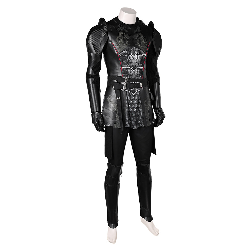 Free Shipping For_ouse of the Dragon TV Daemon Targaryen Black Leather Outfit Party Carnival Halloween Cosplay Costume