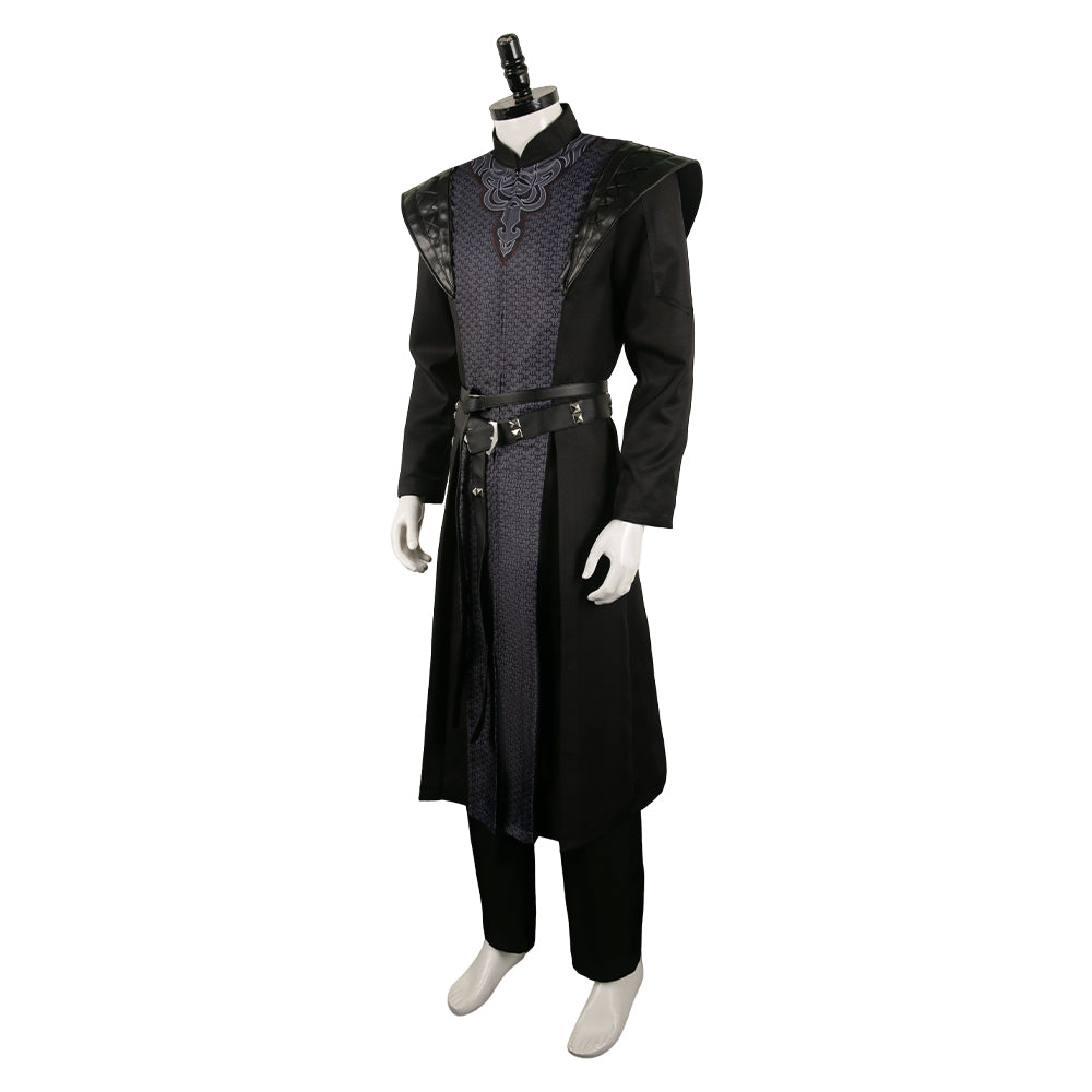 Free Shipping For_ouse of the Dragon TV Daemon Targaryen Black Printed Outfit Party Carnival Halloween Cosplay Costume