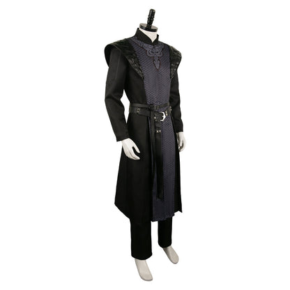 Free Shipping For_ouse of the Dragon TV Daemon Targaryen Black Printed Outfit Party Carnival Halloween Cosplay Costume