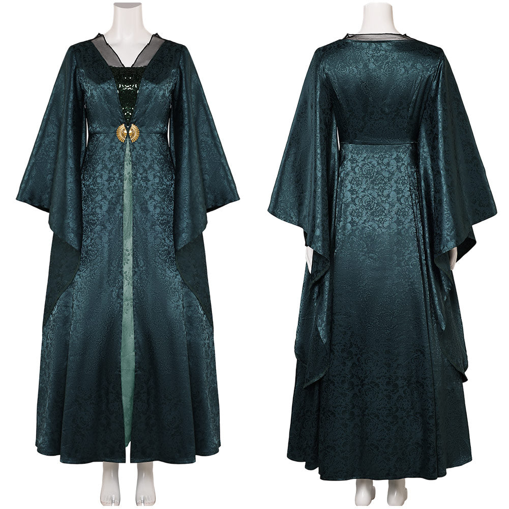 Free Shipping For_ouse of the Dragon TV Helaena Targaryen Women Green Dress Party Carnival Halloween Cosplay Costume