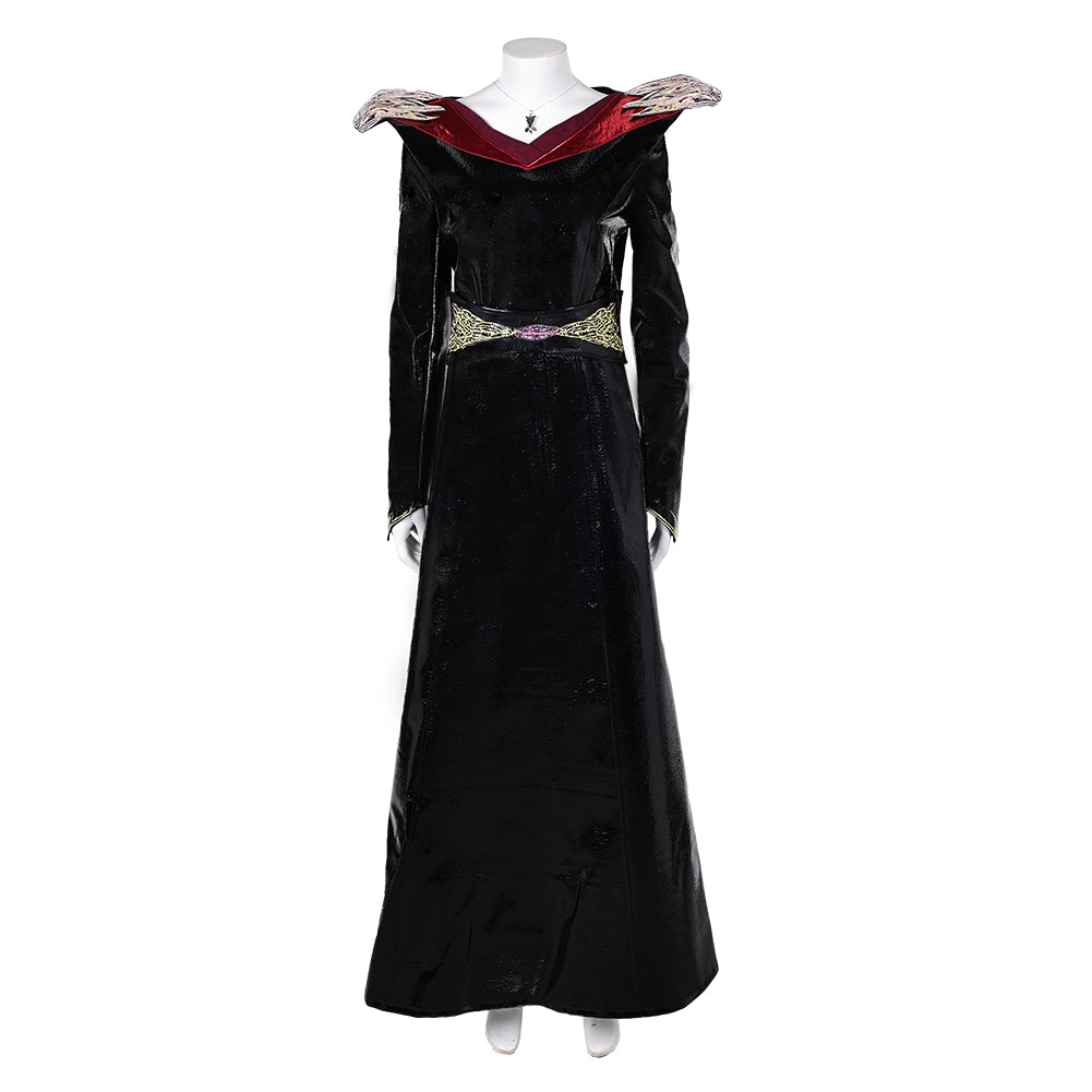 Free Shipping For_ouse of the Dragon TV Rhaenys Targaryen Women Black Dress Party Carnival Halloween Cosplay Costume