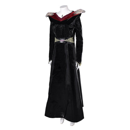 Free Shipping For_ouse of the Dragon TV Rhaenys Targaryen Women Black Dress Party Carnival Halloween Cosplay Costume