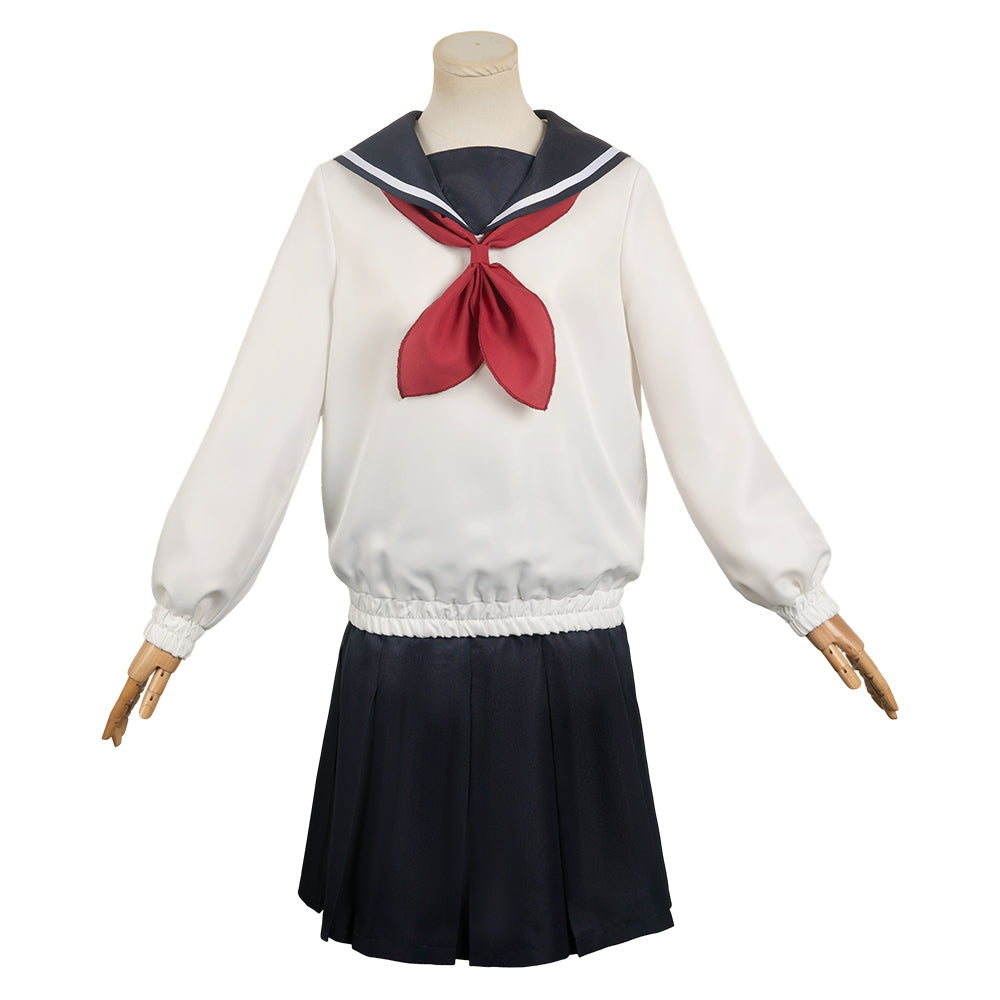 Free Shipping For_ow to Become Ordinary Anime Yuki Osanai Women White Uniform Dress Cosplay Costume