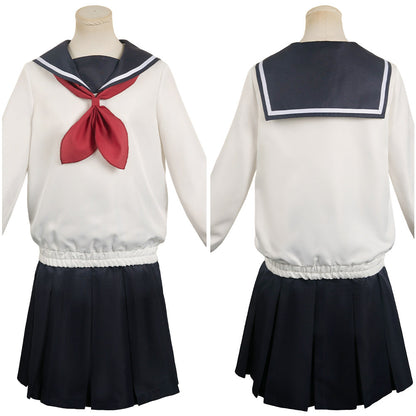 Free Shipping For_ow to Become Ordinary Anime Yuki Osanai Women White Uniform Dress Cosplay Costume