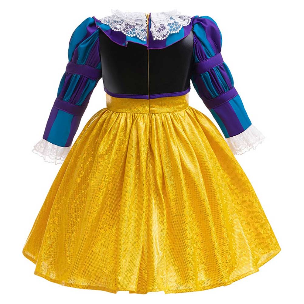 Free Shipping For_T Movie Pennywise Kids Children Yellow Dress Party Carnival Halloween Cosplay Costume