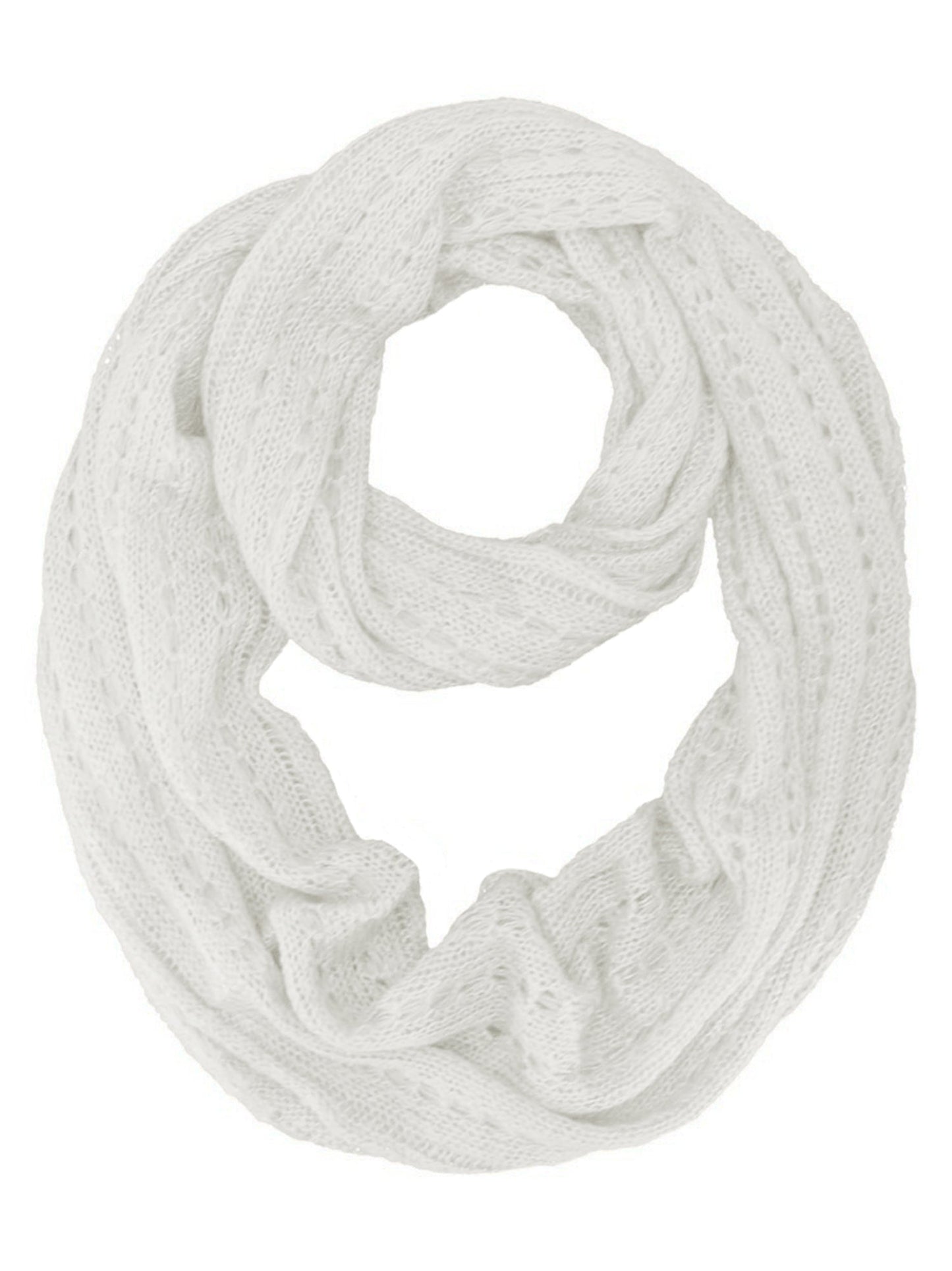 Lacey Knit Infinity Scarf