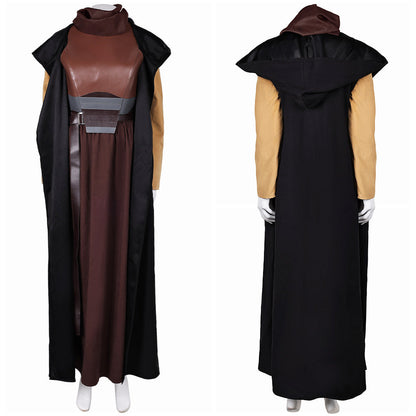 Free Shipping For_ecki Lon Women Brown Outfit With Cloak Party Carnival Halloween Cosplay Costume