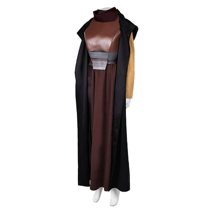 Free Shipping For_ecki Lon Women Brown Outfit With Cloak Party Carnival Halloween Cosplay Costume