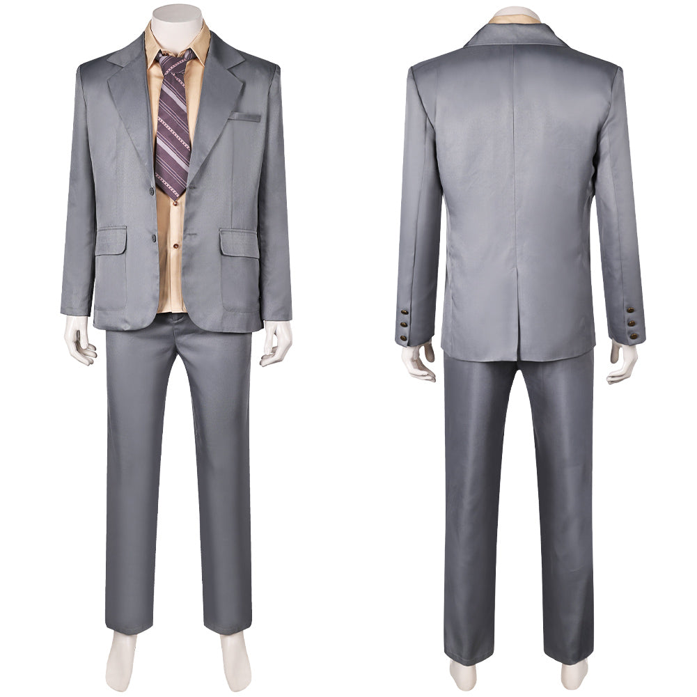 Free Shipping For_oker: Folie _ Deux (2024) Movie Arthur Fleck Grey Suit Party Carnival Halloween Cosplay Costume