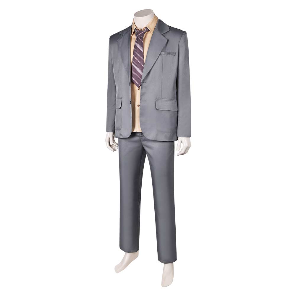 Free Shipping For_oker: Folie _ Deux (2024) Movie Arthur Fleck Grey Suit Party Carnival Halloween Cosplay Costume