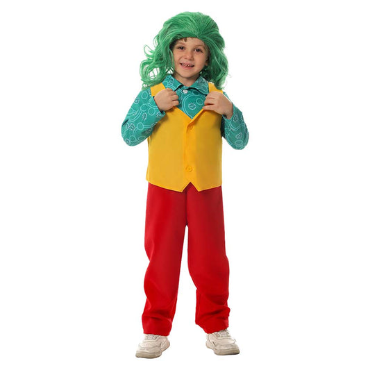 Free Shipping For_oker: Folie _ Deux (2024) Movie Arthur Fleck Kids Children Joker Suit With Wig Cosplay Costume