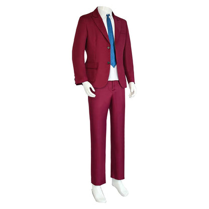 Free Shipping For_oker: Folie _ Deux (2024) Movie Arthur Fleck Red Suit Party Carnival Halloween Cosplay Costume