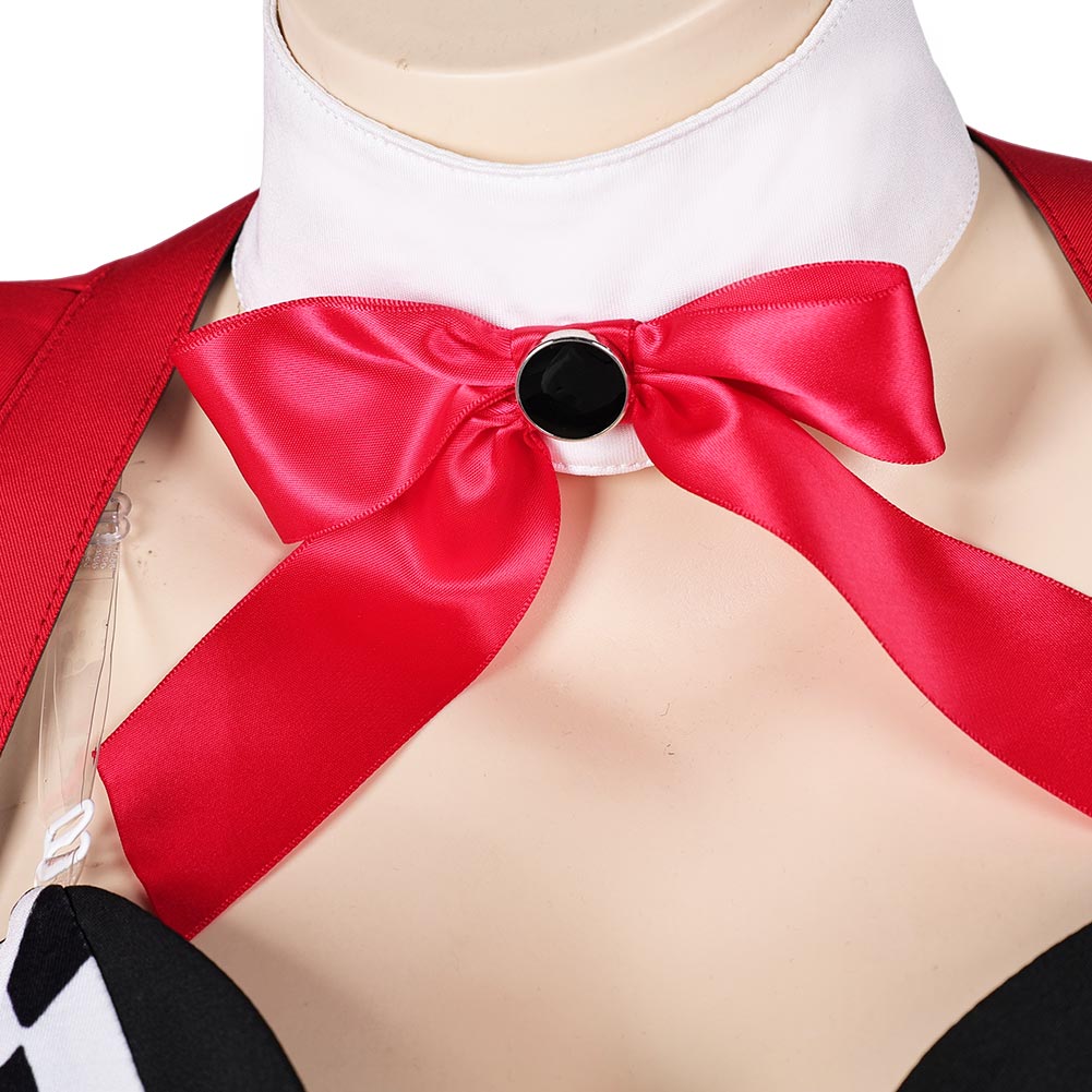 Free Shipping For_oker: Folie _ Deux (2024) Movie Harley Quinn Women Red Sexy Suit Cosplay Costume Original Design