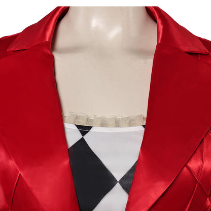 Free Shipping For_oker: Folie _ Deux (2024) Movie Harley Quinn Women Red Suit Party Carnival Halloween Cosplay Costume