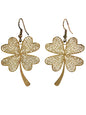 Shamrock Dangling Pierced Earrings