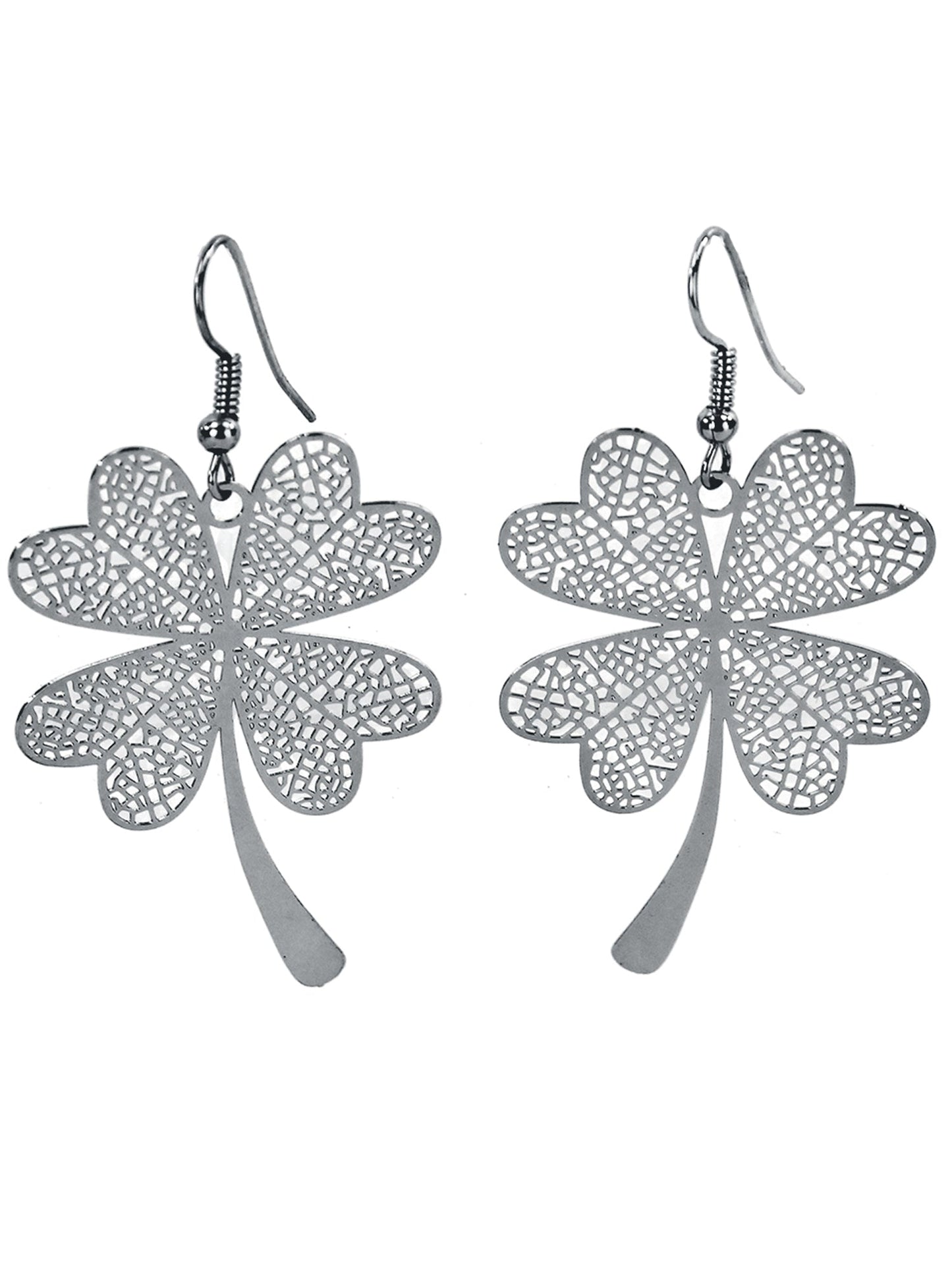 Shamrock Dangling Pierced Earrings