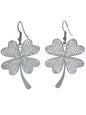 Shamrock Dangling Pierced Earrings