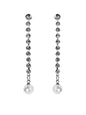 Pearl & Crystal Dangle Drop Earrings