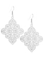 Silver Moroccan Filigree Laser Cut Earrings