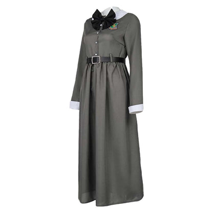 Free Shipping For_aiju No. 8 Anime Kikoru Shinomiya Women Grey Dress Party Carnival Halloween Cosplay Costume