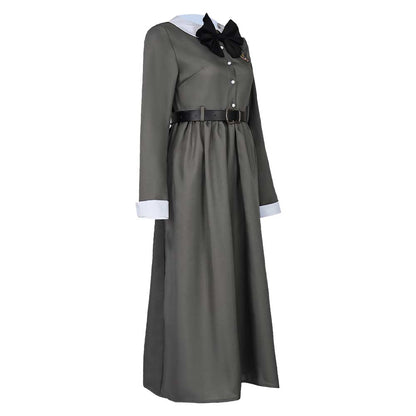 Free Shipping For_aiju No. 8 Anime Kikoru Shinomiya Women Grey Dress Party Carnival Halloween Cosplay Costume