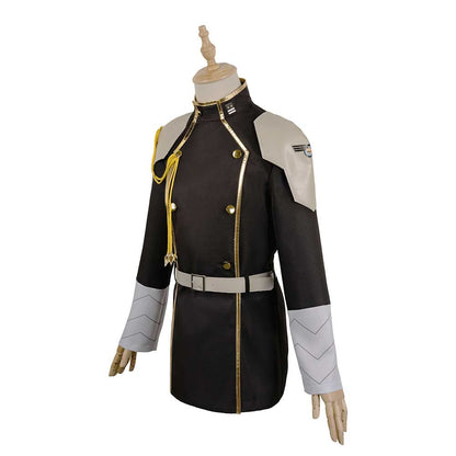 Free Shipping For_aiju No. 8 Anime Soshiro Hoshina Black Coat Party Carnival Halloween Cosplay Costume