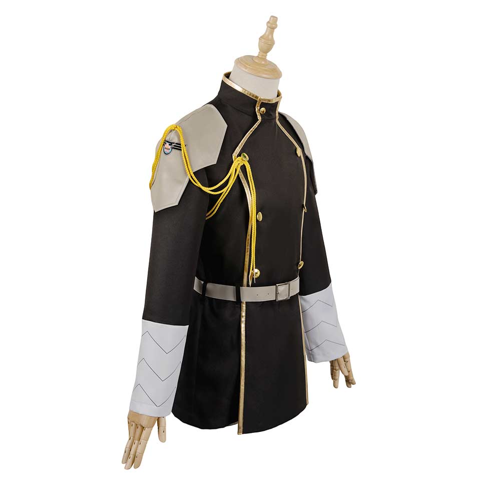 Free Shipping For_aiju No. 8 Anime Soshiro Hoshina Black Coat Party Carnival Halloween Cosplay Costume