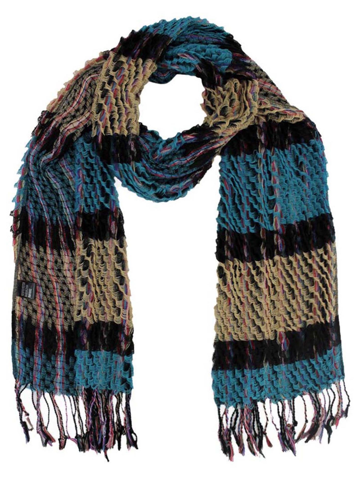 Striped Soft Knit Winter Unisex Neck Scarf