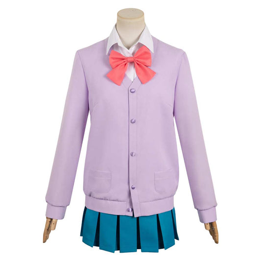 Free Shipping For_imi ni Todoke: From Me to You 2024 Anime Ume Kurumizawa Women Purple Uniform Dress Cosplay Costume