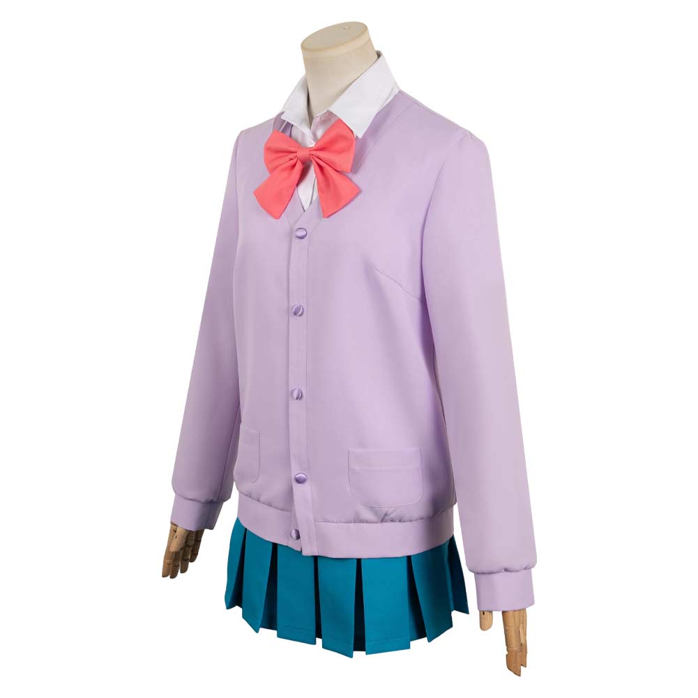 Free Shipping For_imi ni Todoke: From Me to You 2024 Anime Ume Kurumizawa Women Purple Uniform Dress Cosplay Costume