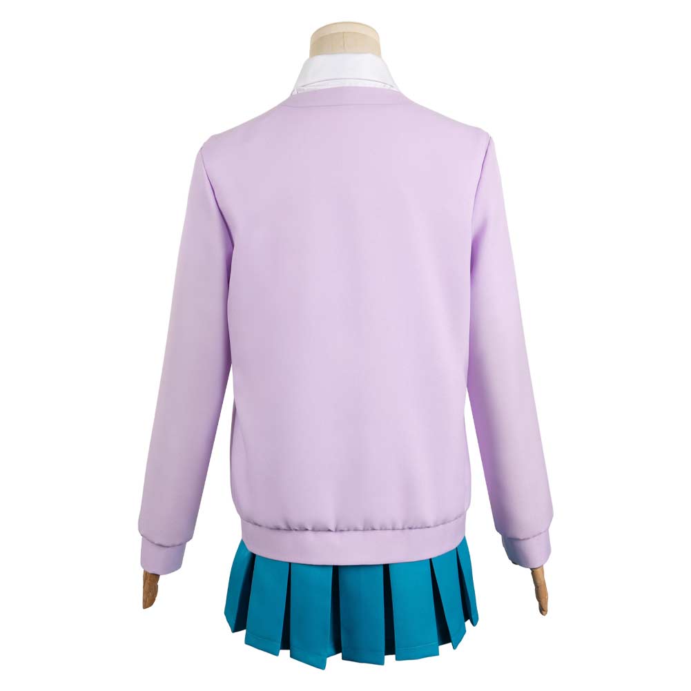 Free Shipping For_imi ni Todoke: From Me to You 2024 Anime Ume Kurumizawa Women Purple Uniform Dress Cosplay Costume