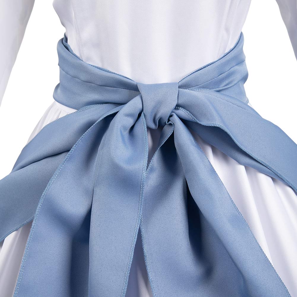 Free Shipping For_ono Subarashii Sekai ni Shukufuku wo! Anime Iris Women White And Blue Dress Cosplay Costume