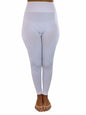 White Classic Stretchy Leggings For Women