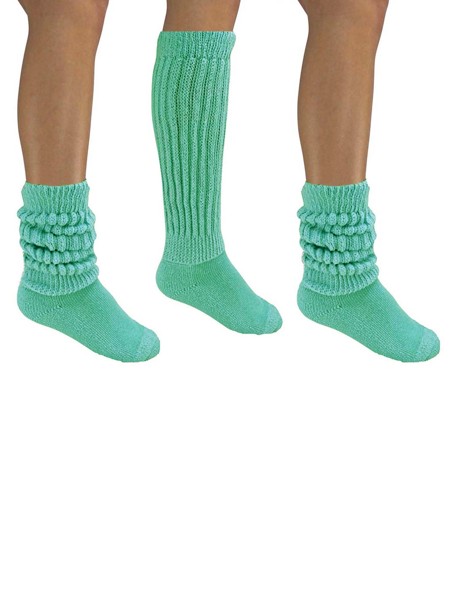 All Cotton 3 Pack Extra Heavy Slouch Socks