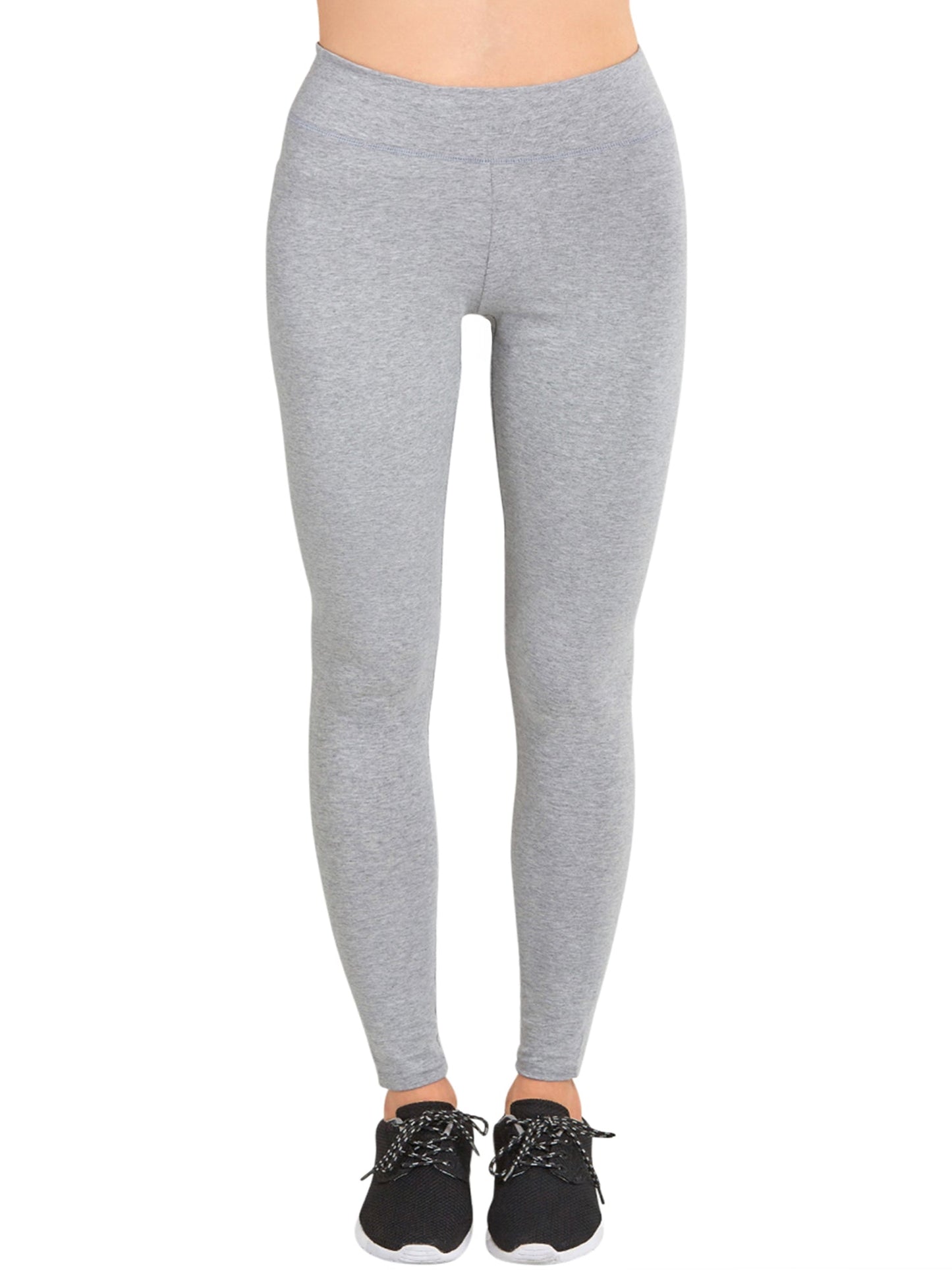 Womens Basic Full Length Cotton Leggings