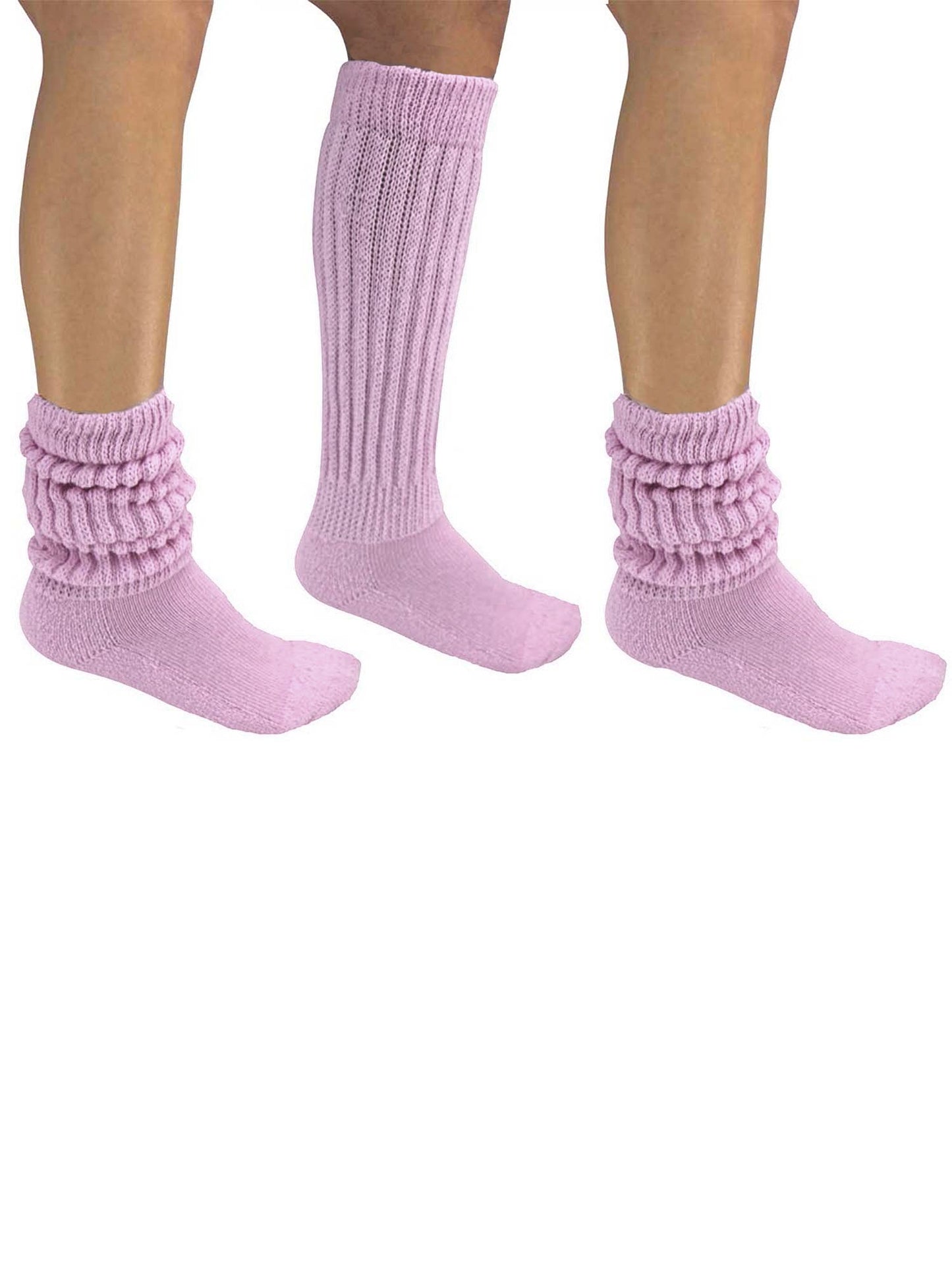 All Cotton 3 Pack Extra Heavy Slouch Socks